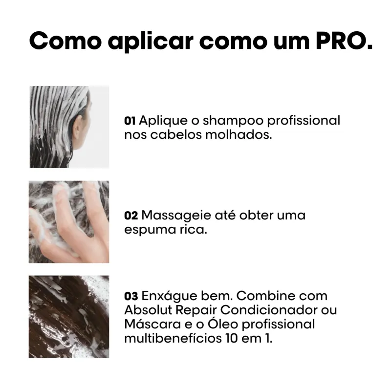 Kit L'Oréal Professionnel Serie Expert Absolut Repair Omega-9 + Protein Instant Resurfacing (2 Produtos)