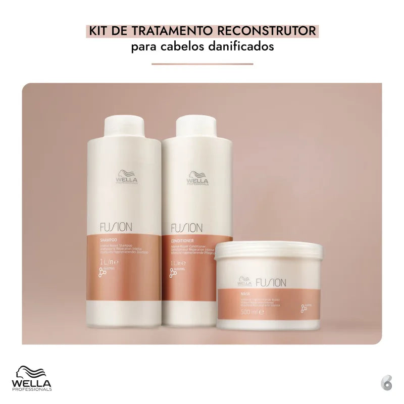 Kit Wella Professionals Fusion Trio Salão (3 Produtos)