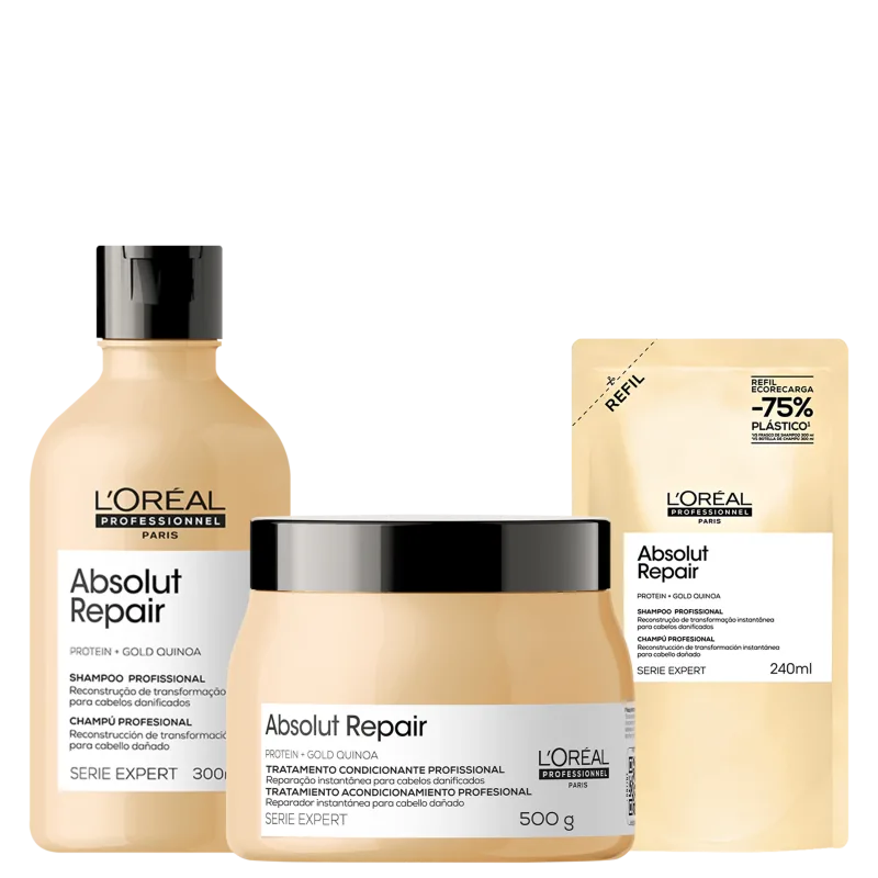 Kit L'Oréal Professionnel Absolut Repair Reconstrução (3 Produtos)
