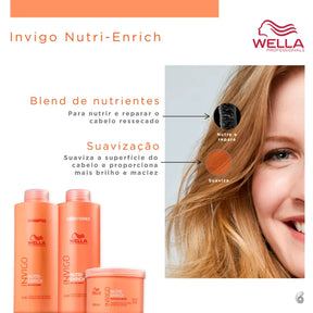 Kit Wella Professionals Invigo Nutri-Enrich Salon Trio (3 Produtos)