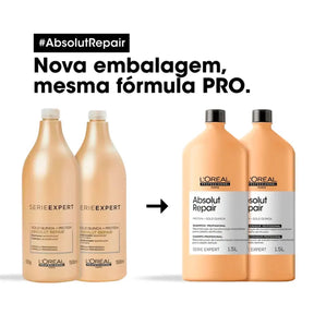 L'Oréal Professionnel Kit Serie Expert Absolut Repair Gold Quinoa + Protein Salon Duo (2 Produtos)