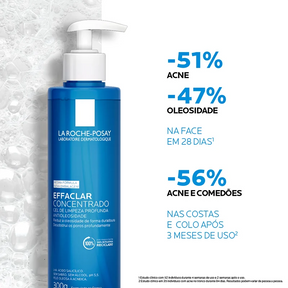 La Roche-Posay Effaclar Concentrado - Gel de Limpeza Facial 300g