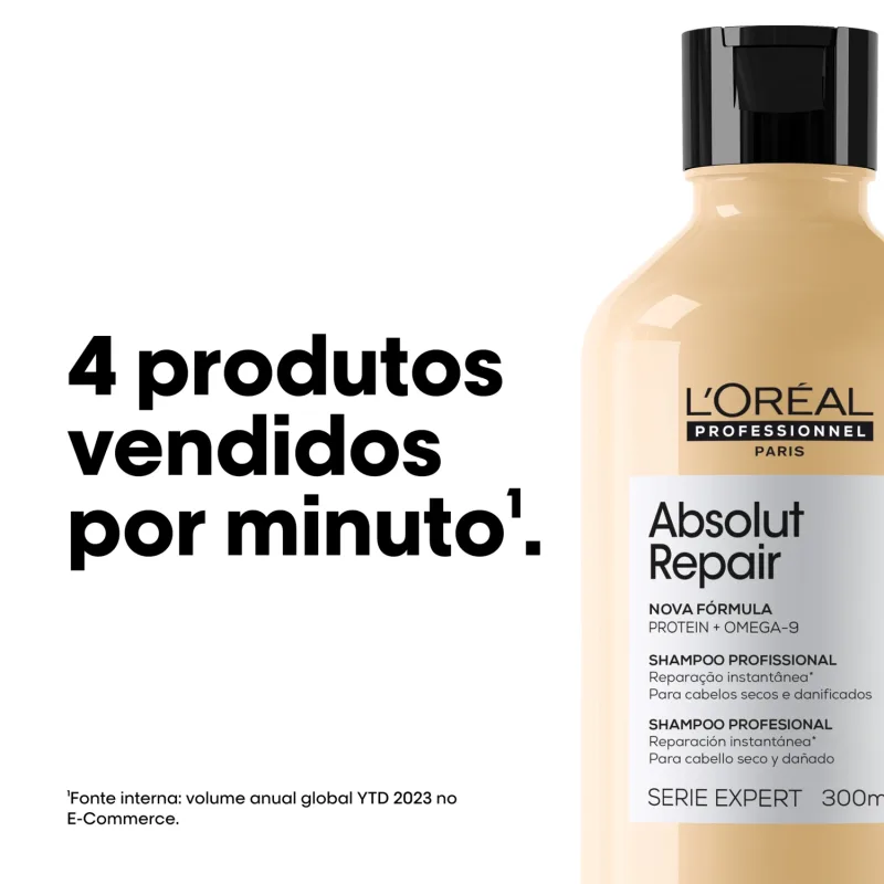 Kit L'Oréal Professionnel Serie Expert Absolut Repair Omega-9 + Protein Instant Resurfacing (2 Produtos)
